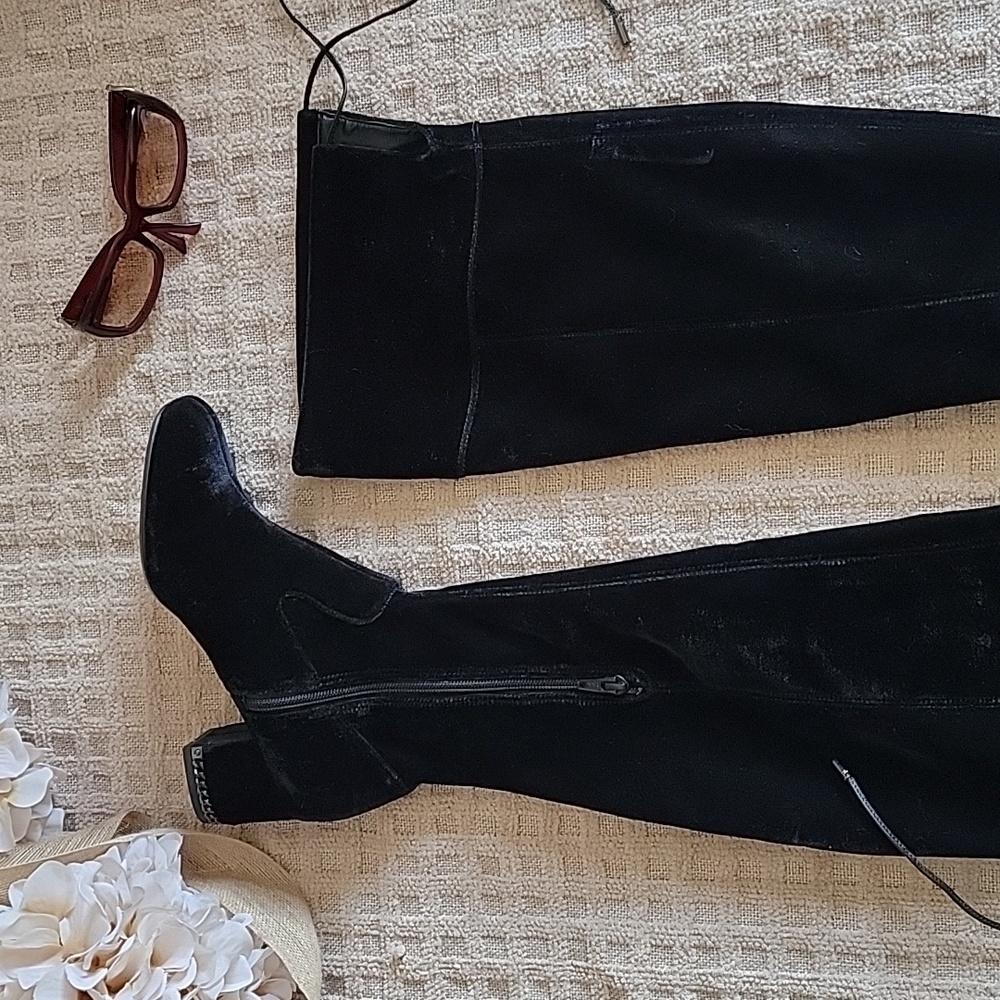 Michael Kors Black Over the Knee Boots - Picture 3 of 12